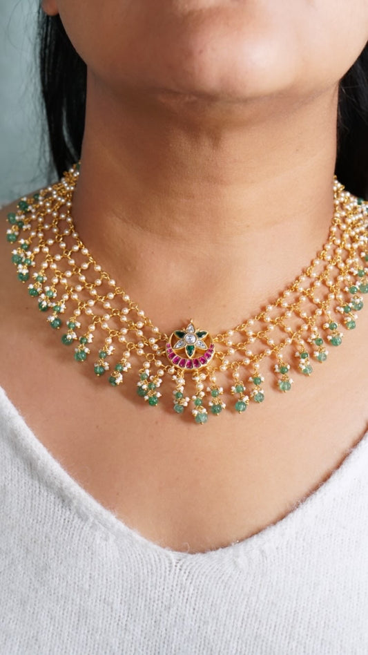 Kundan necklace (4-7916)(K)(PREORDER)