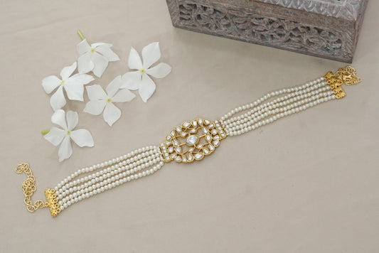 Kundan choker (4-5598)(R)(PREORDER)