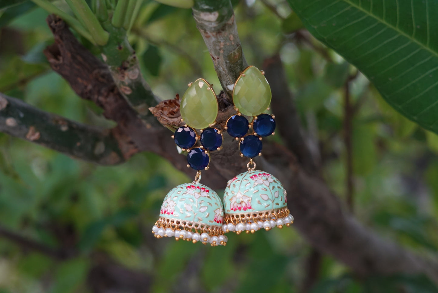 Meena work jhumki (1-3631)
