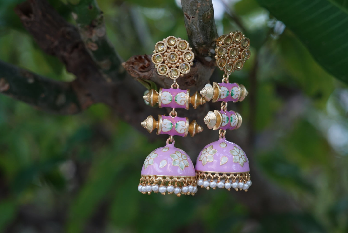 Meena work jhumki (1-3636)