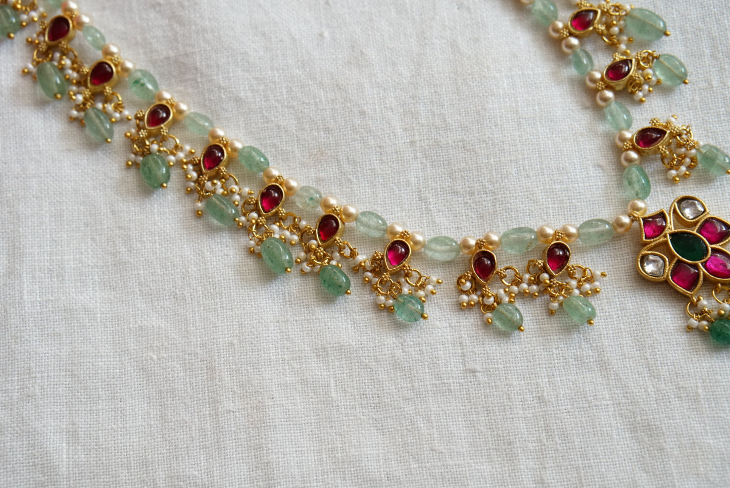 Kundan Necklace (4-7675)(K)(PREORDER)