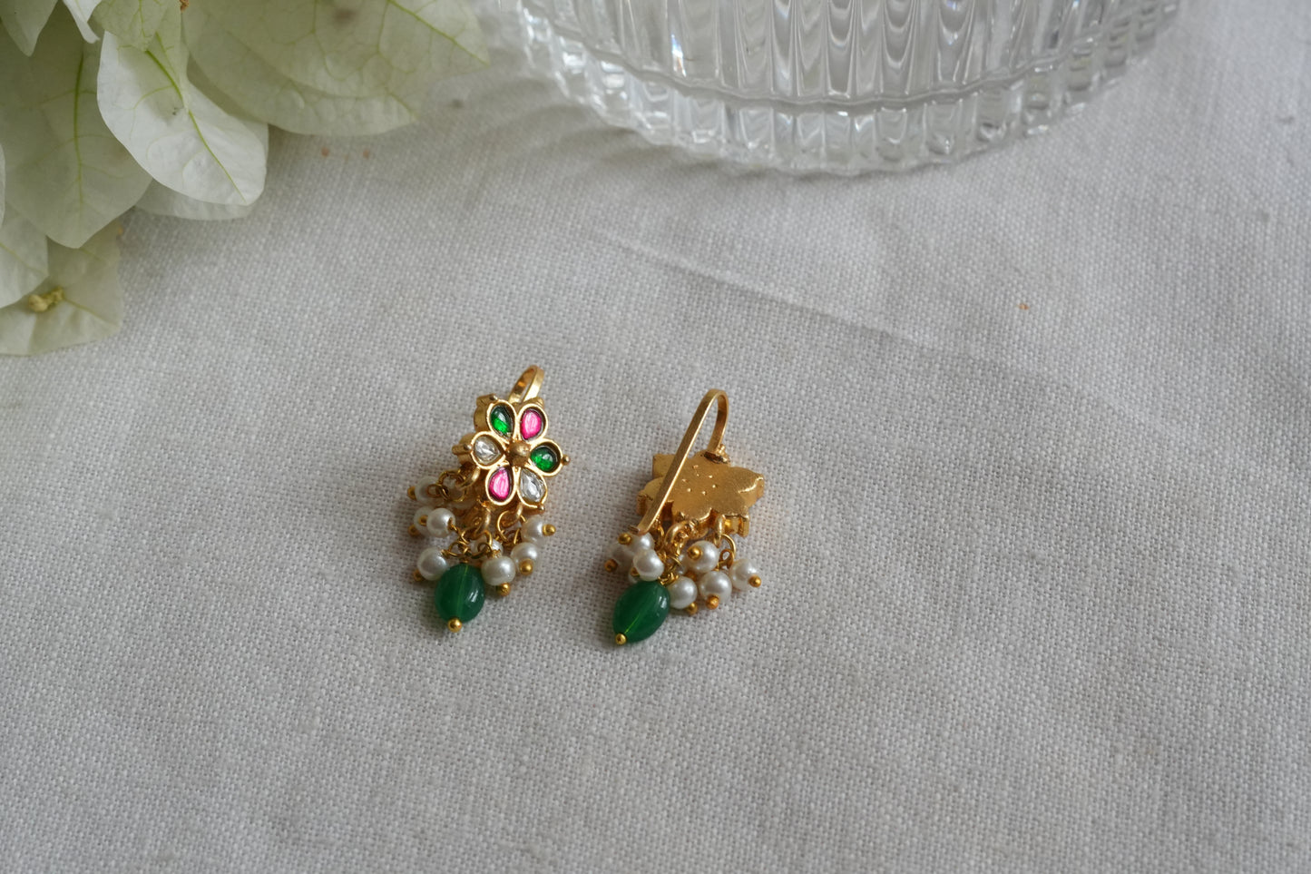 Kundan Bugadi earrings(1-5440)(EX)