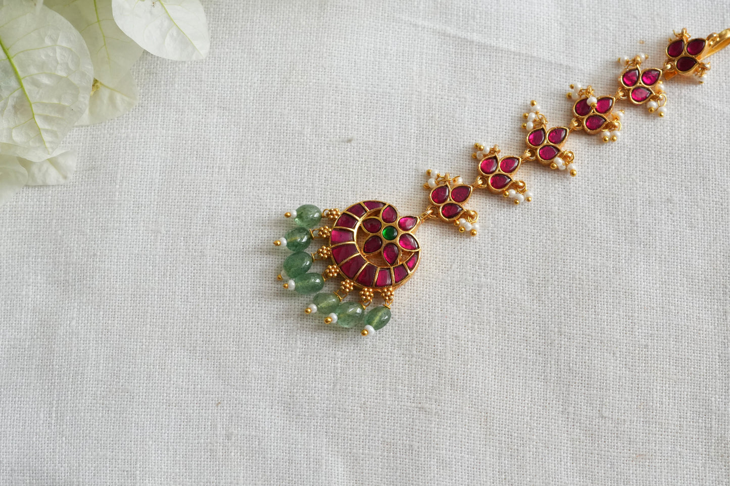 Small kundan Maangtikka (5-1794)(EX)