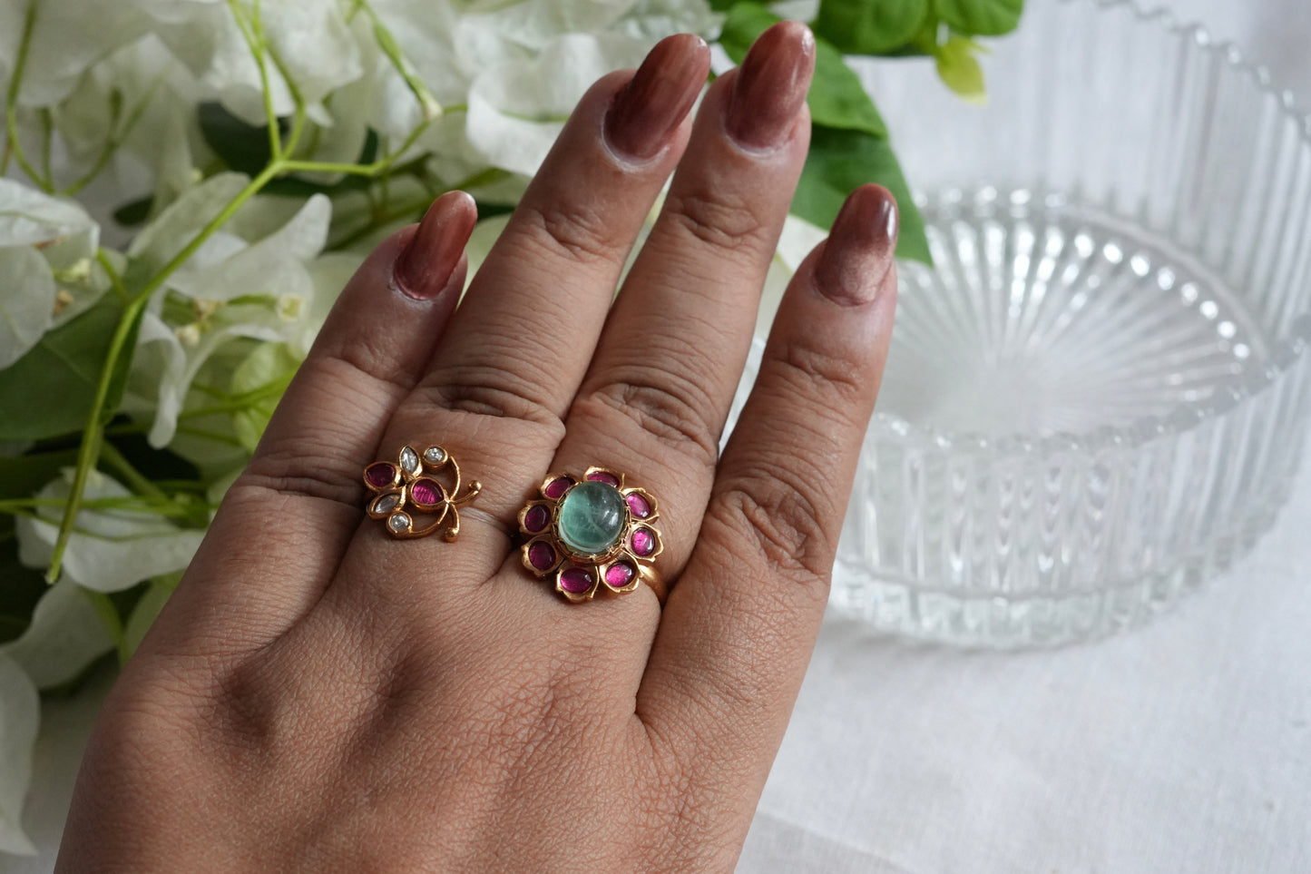Polki Two Ring (6-380)(SR)