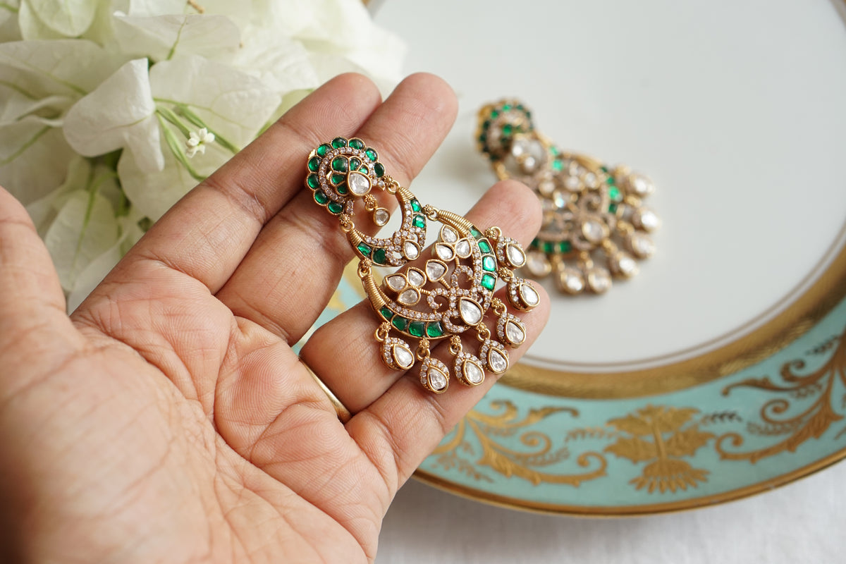 Polki Earrings (1-5604)(B)