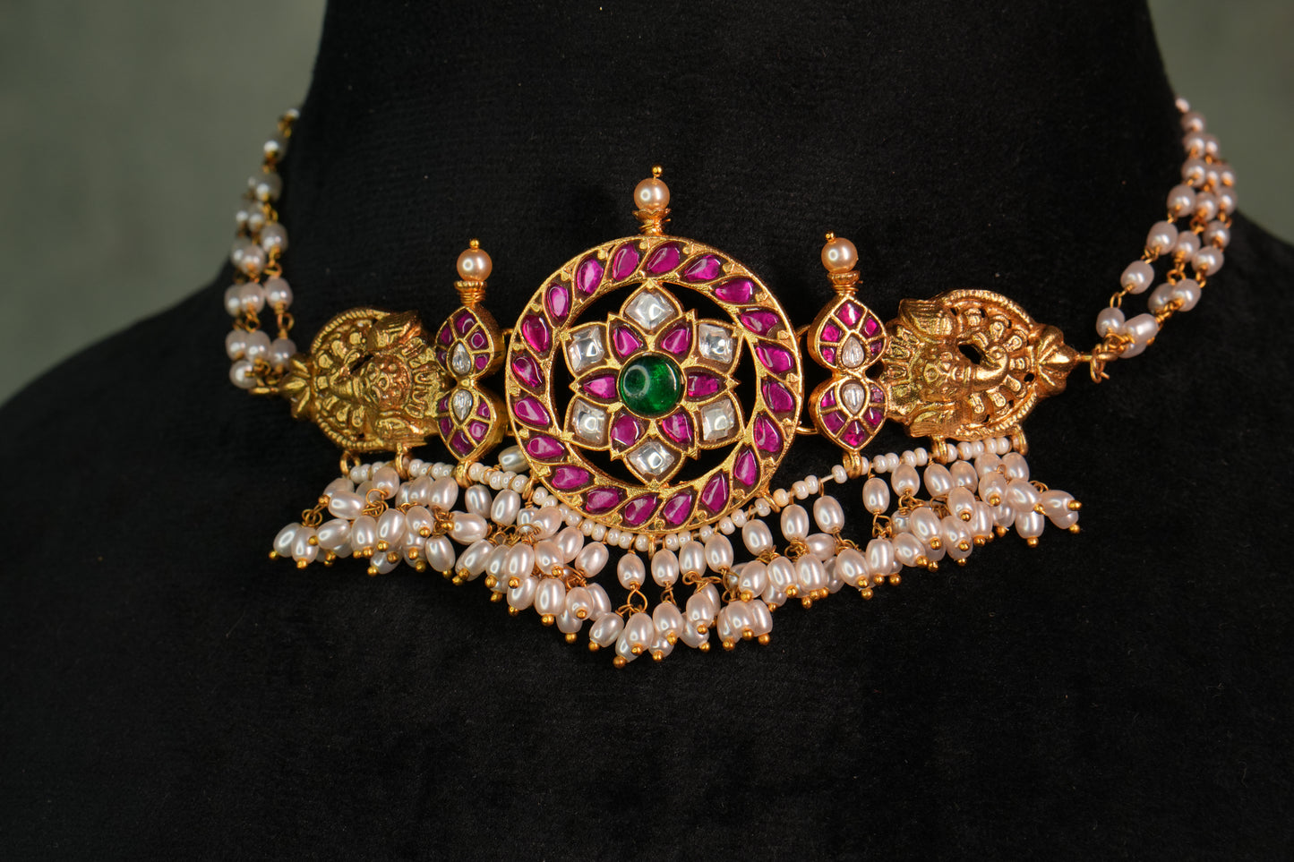 Kundan Choker (4-8852)(K) - JEWELSTYLE
