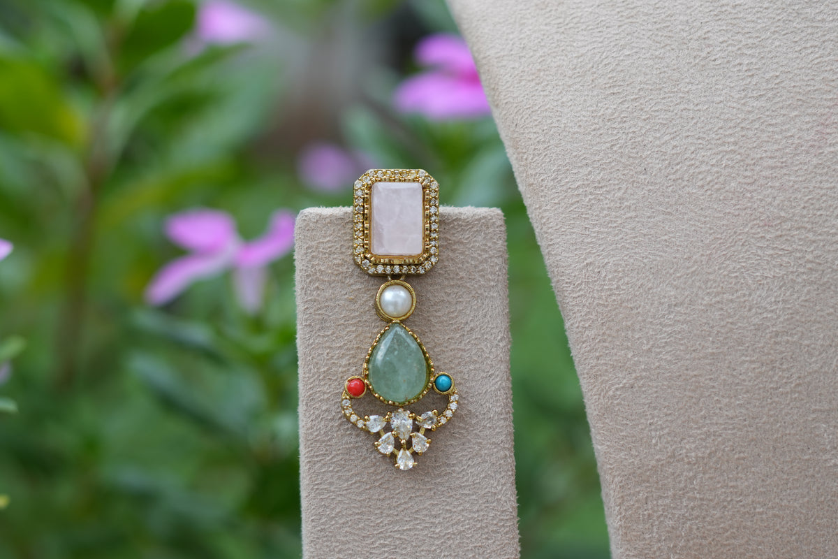 Multi Stone Choker Set (4-9556)(B)