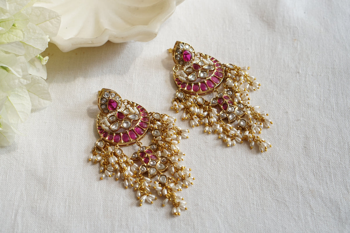 Polki Earrings (1-5619)(B)
