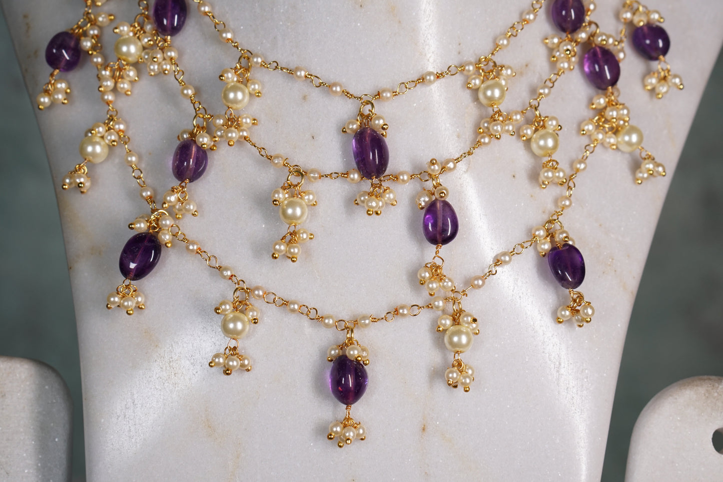 Beads Necklace (4-8113)(N)