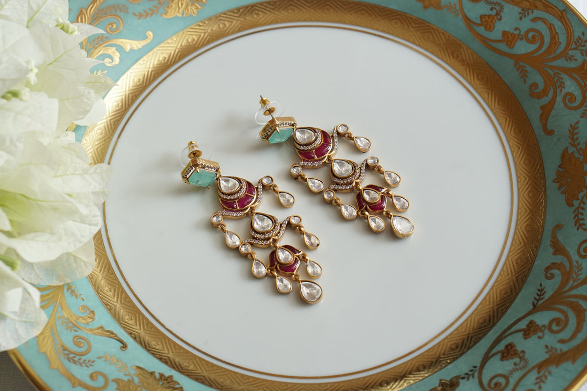 Polki Earrings (1-5627)(EX)