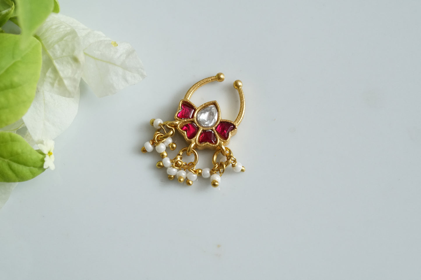 Kundan Septum nosering(2-201)(K) - JEWELSTYLE