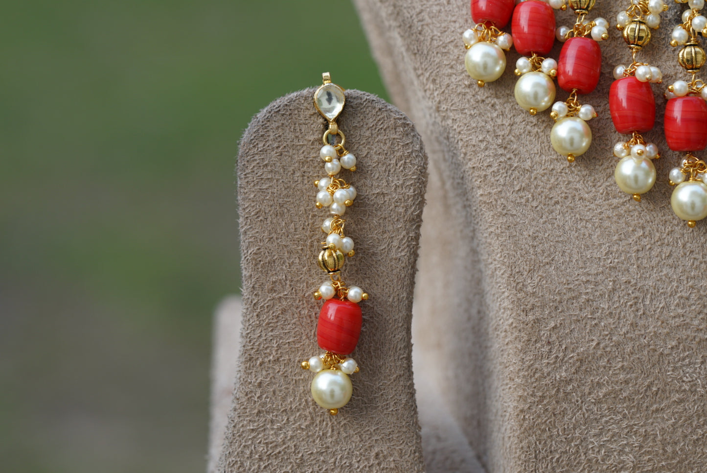 beads necklace set (4-6722)(N)