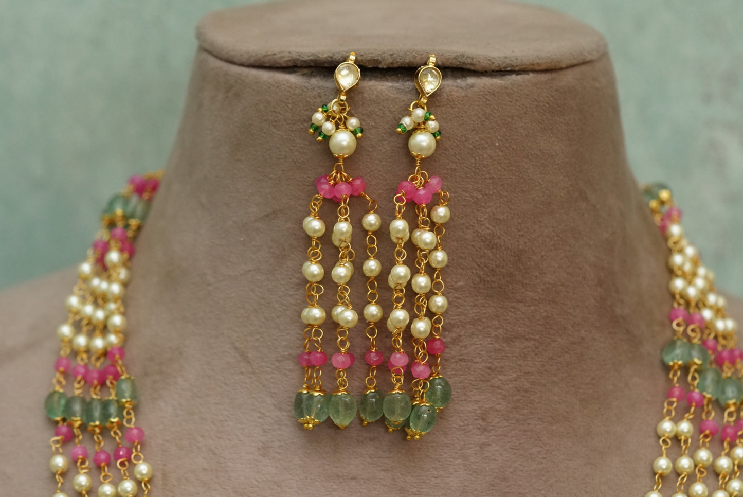 Beads necklace set (4-6699)(N) - JEWELSTYLE