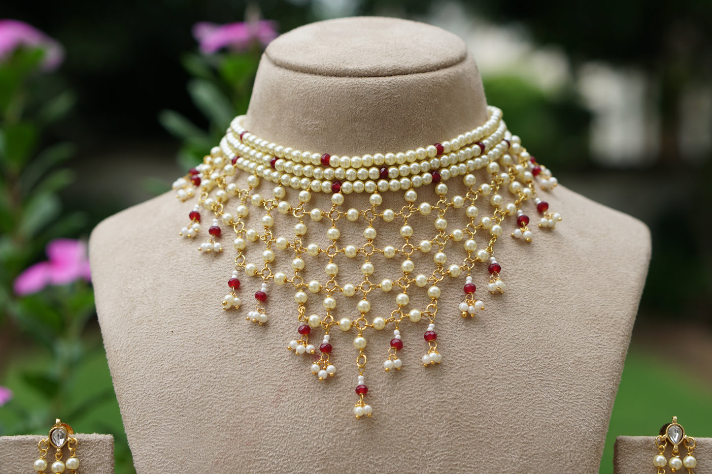 Beads Necklace Set (4-9487)(N)