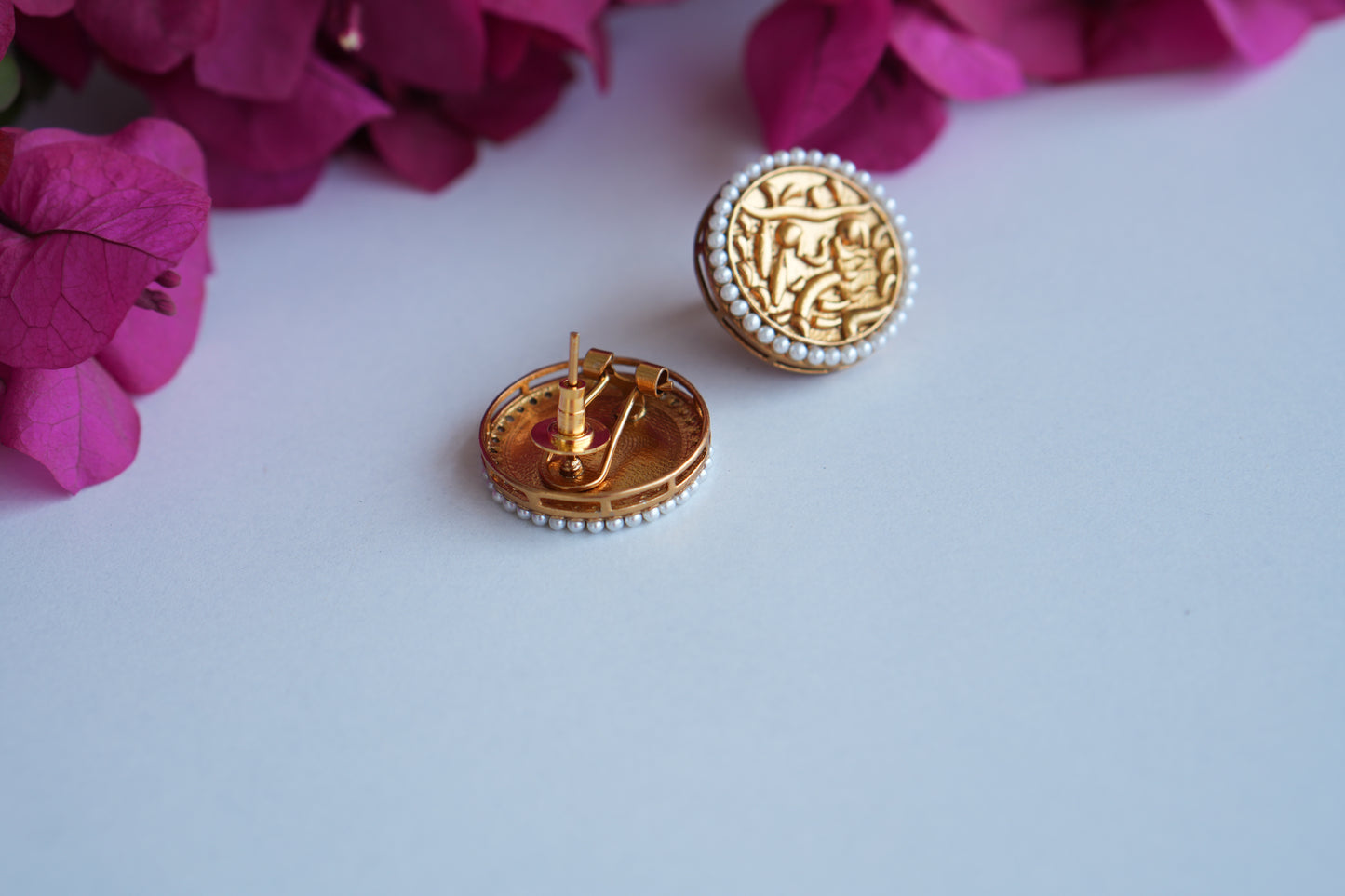 Polki Studs (1-5002)(B) - JEWELSTYLE