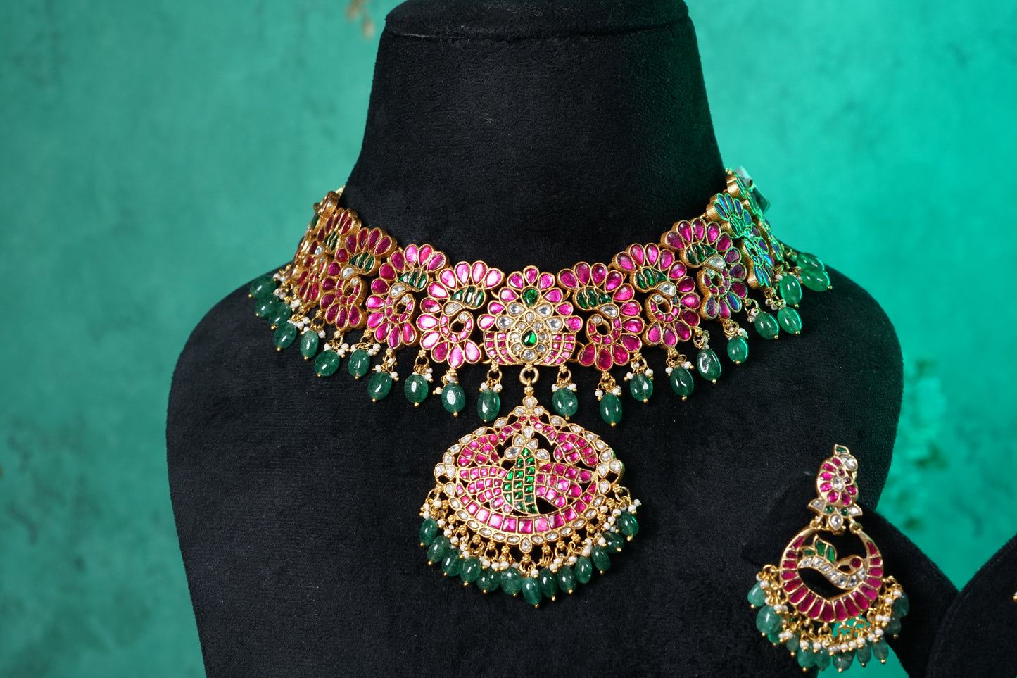 Kundan Necklace Set(4-9533)(NEM)