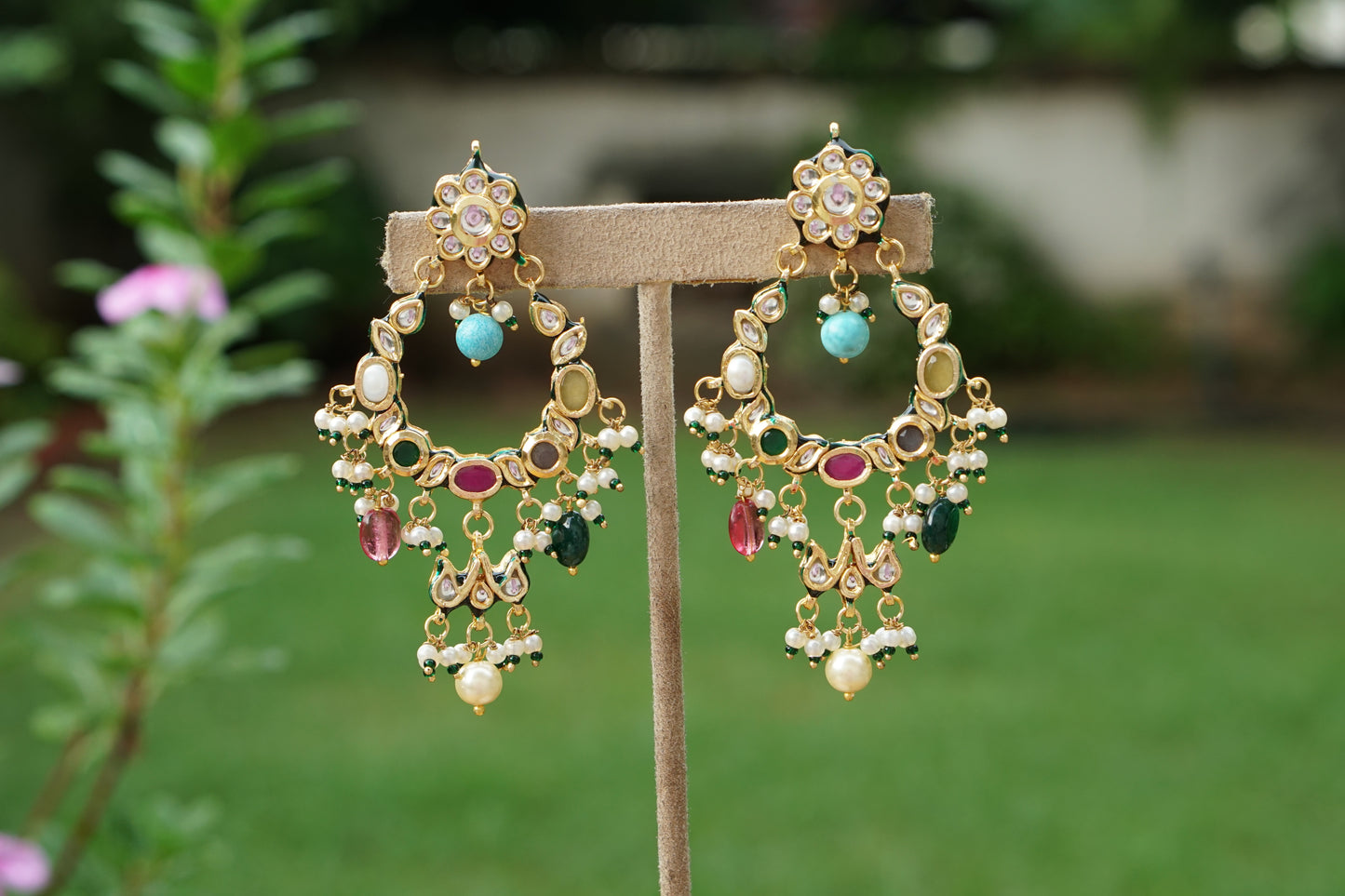 Kundan Earrings (1-5475)(EX)