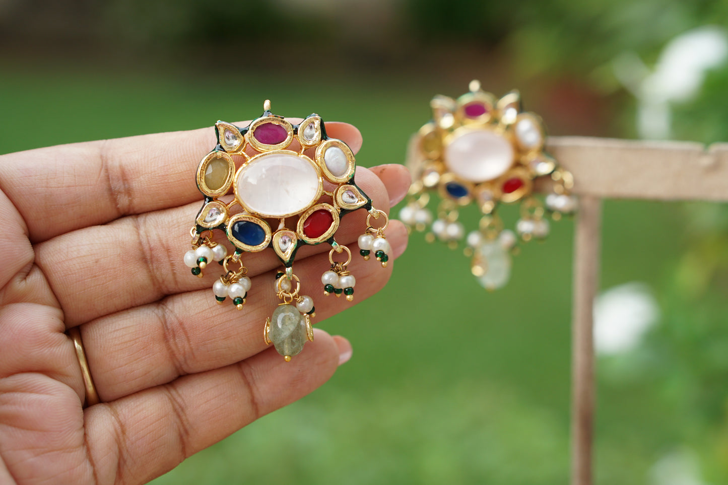 Kundan Earrings (1-5479)(EX)