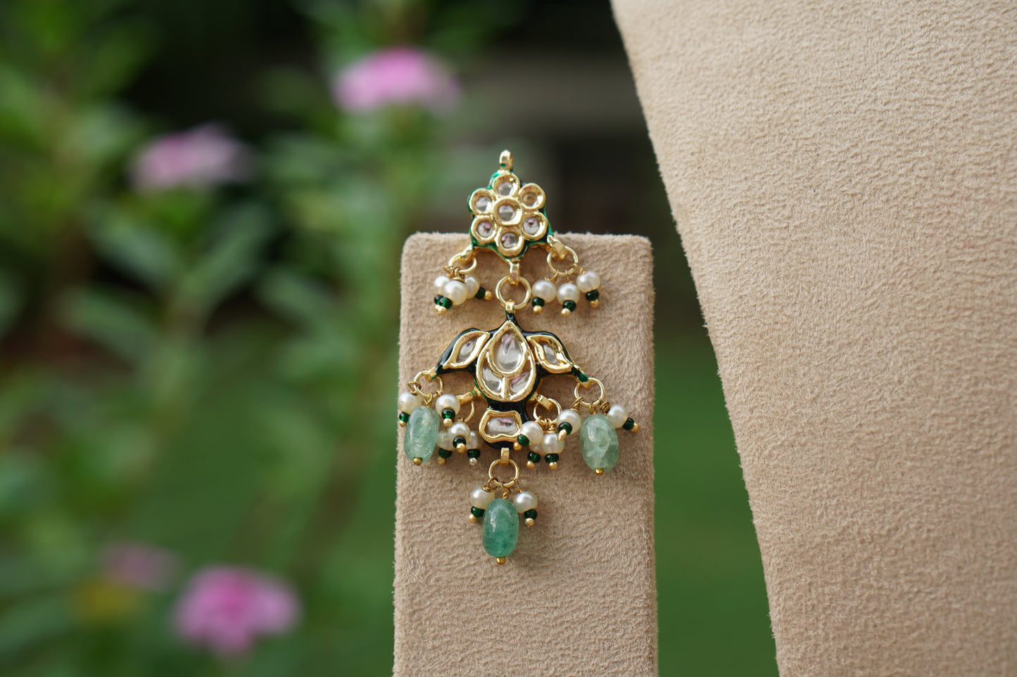 Kundan Necklace Set (4-9513)(EX)
