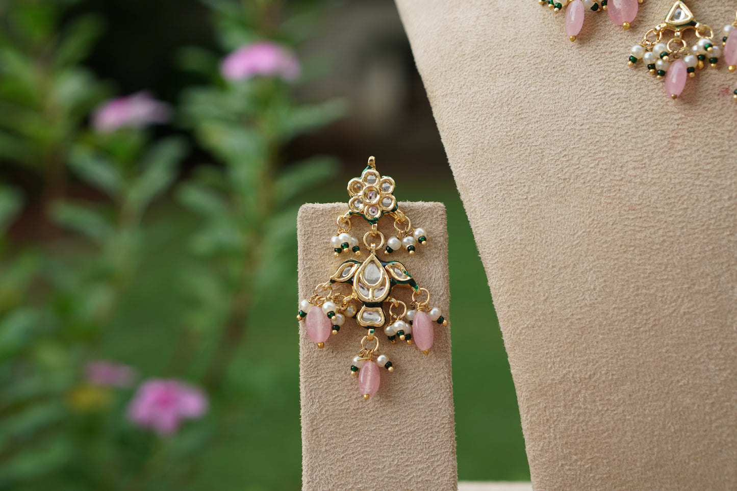 Kundan Necklace Set (4-9512)(EX)