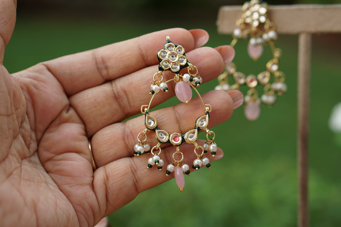 Kundan Earrings (1-5478)(EX)