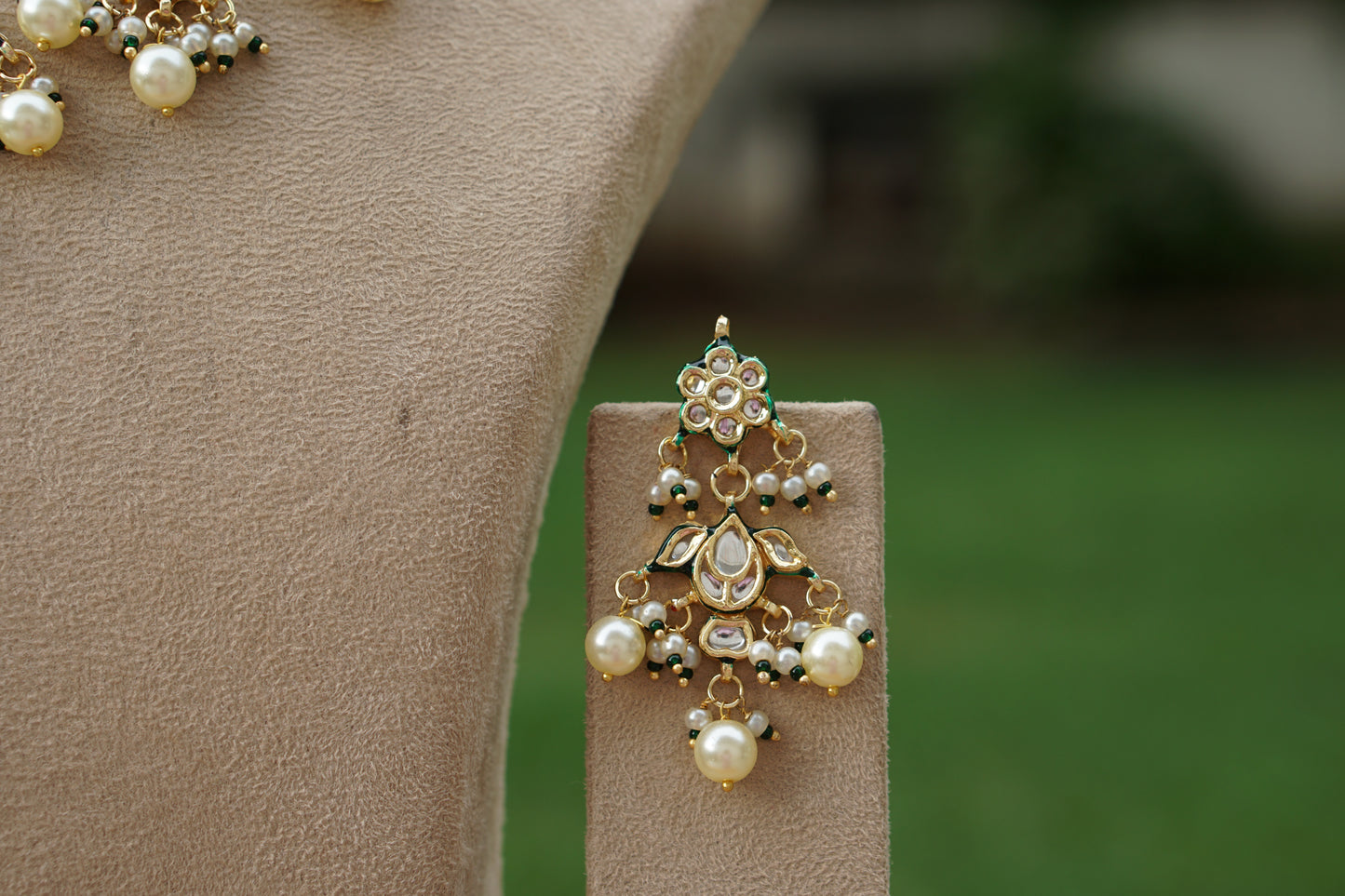 Kundan Necklace Set (4-9511)(EX)