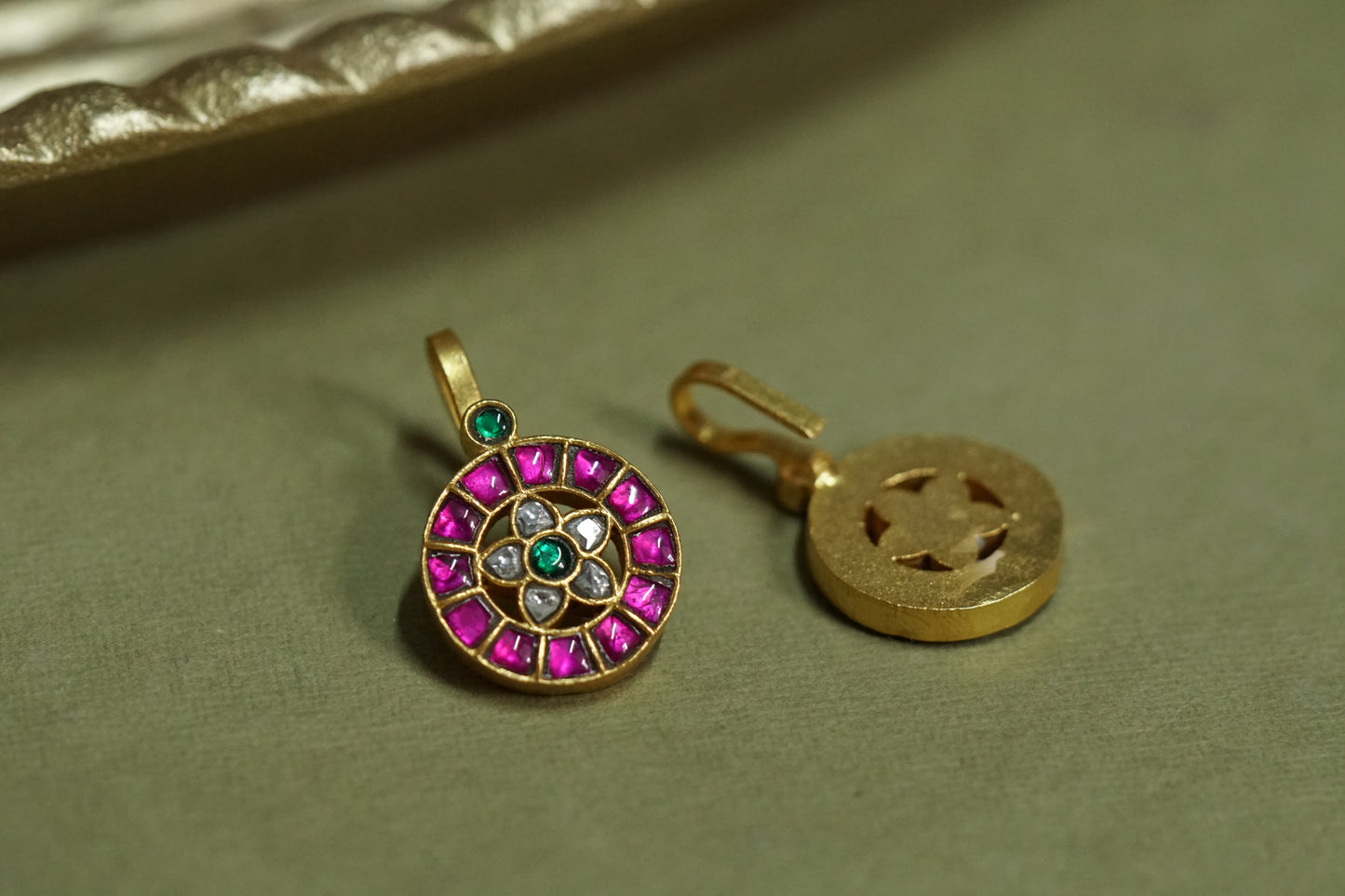 Kundan ear clip (1-4320)(K)(PREORDER)