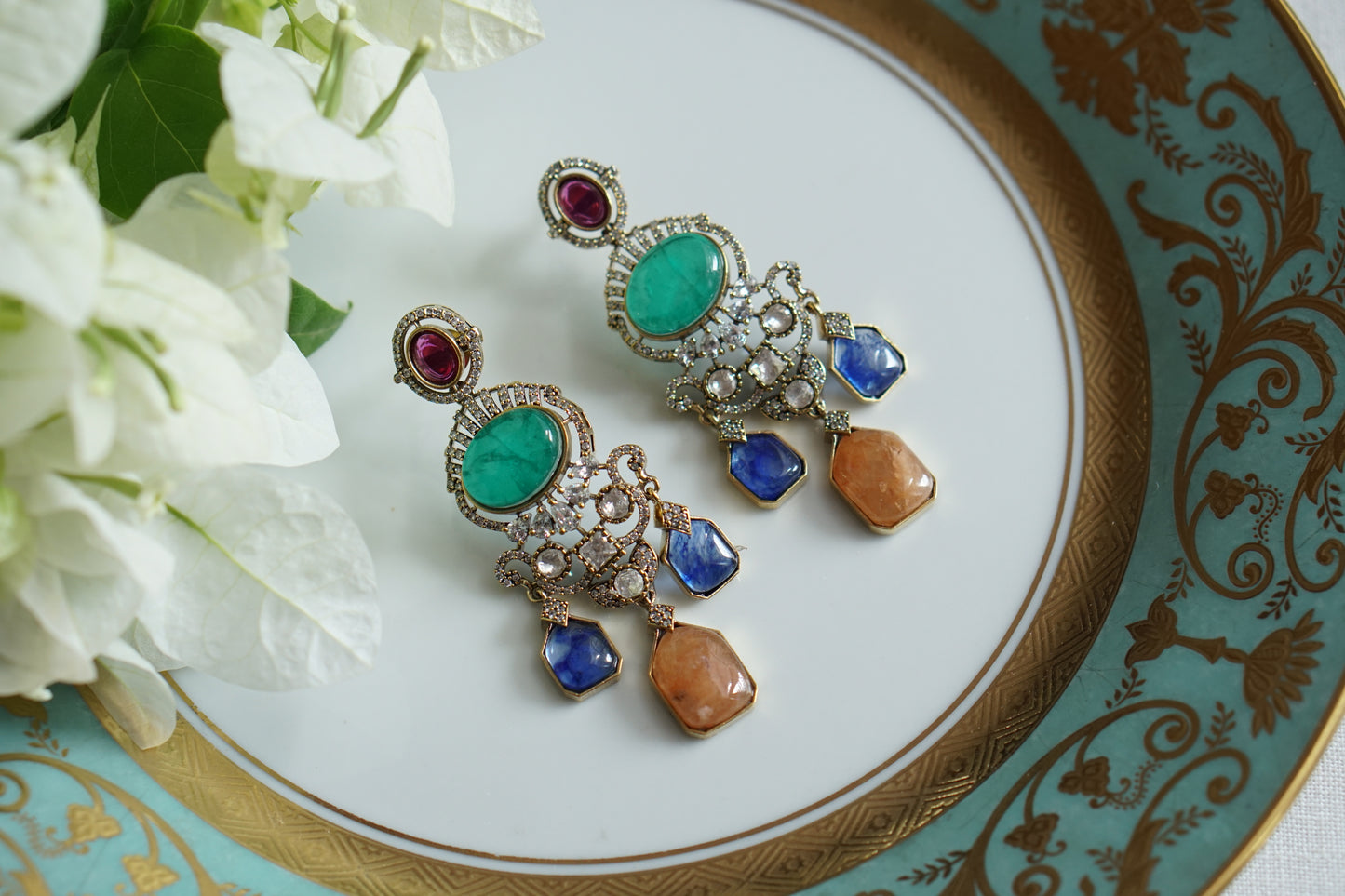 Polki Earrings (1-5495)(B)