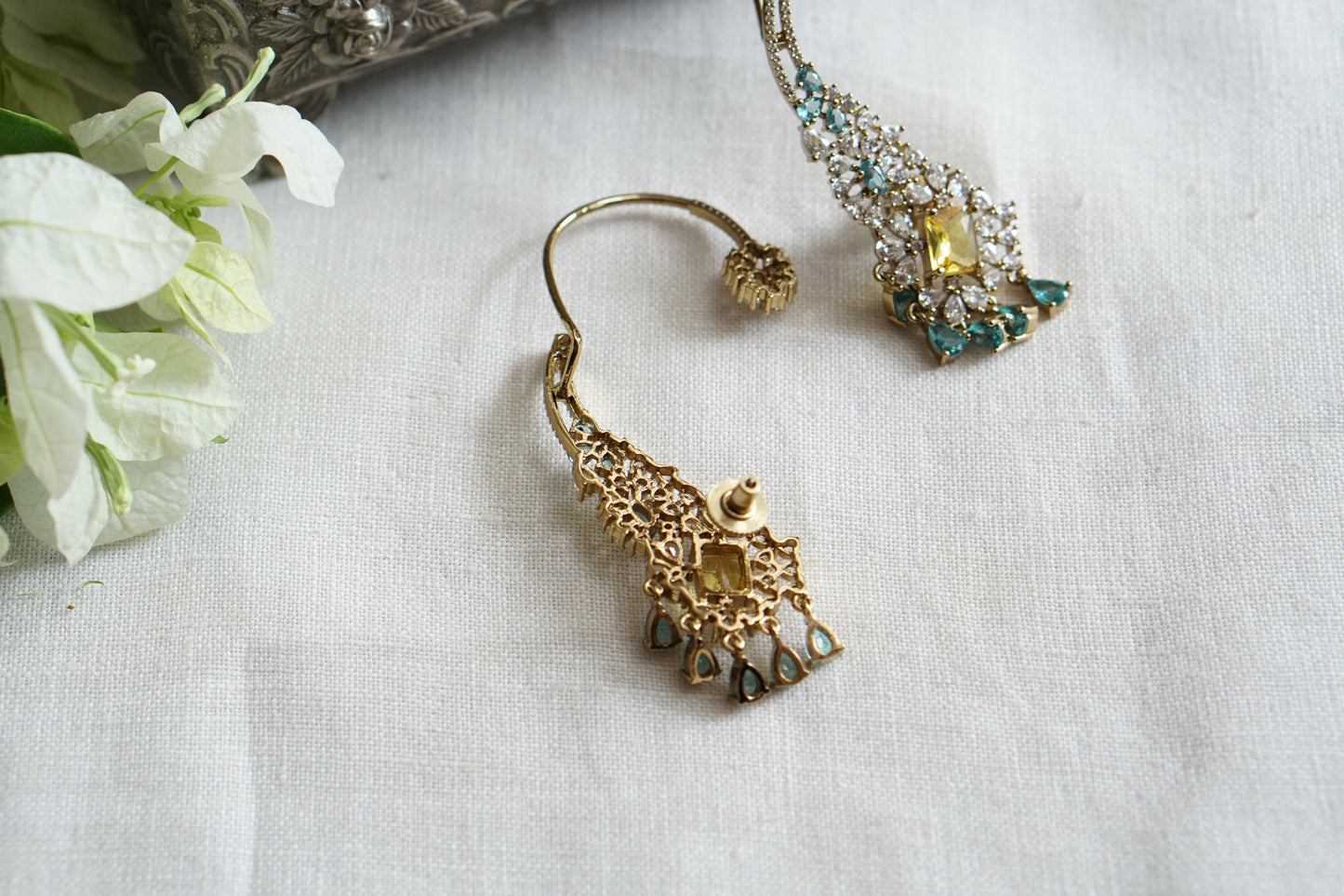 Ad Stone Earcuff Earrings (1-5510)(B)