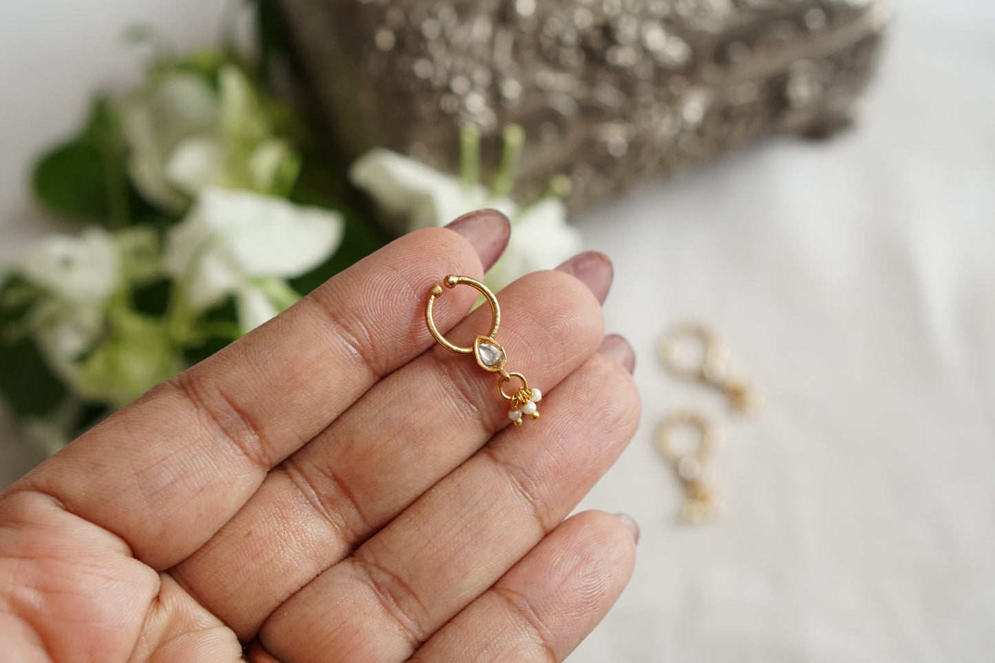 Kundan Septum Nosering(2-328)(R)
