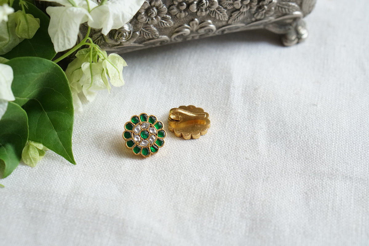Kundan Bugadi Earrings (1-5515)(R)