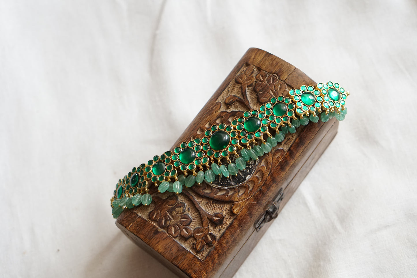 Green Kundan choker(4-9537)(R)