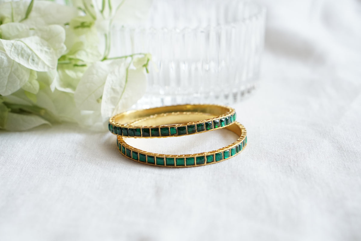 Kundan Bangles (3-508)(R)