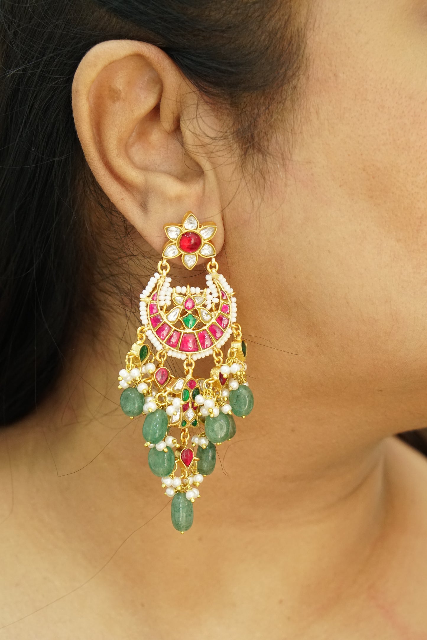 Kundan Chandbali (1-4908)(R)