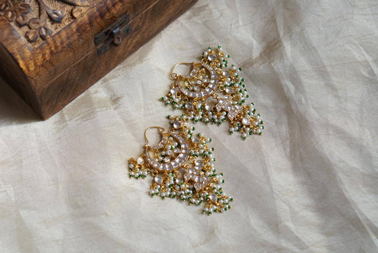Kundan Earring (1-4195)(R)(preorder) - JEWELSTYLE