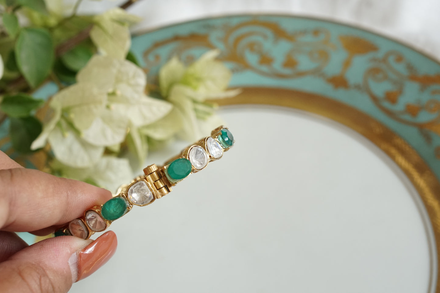Polki Bangle (3-477)(B) - JEWELSTYLE