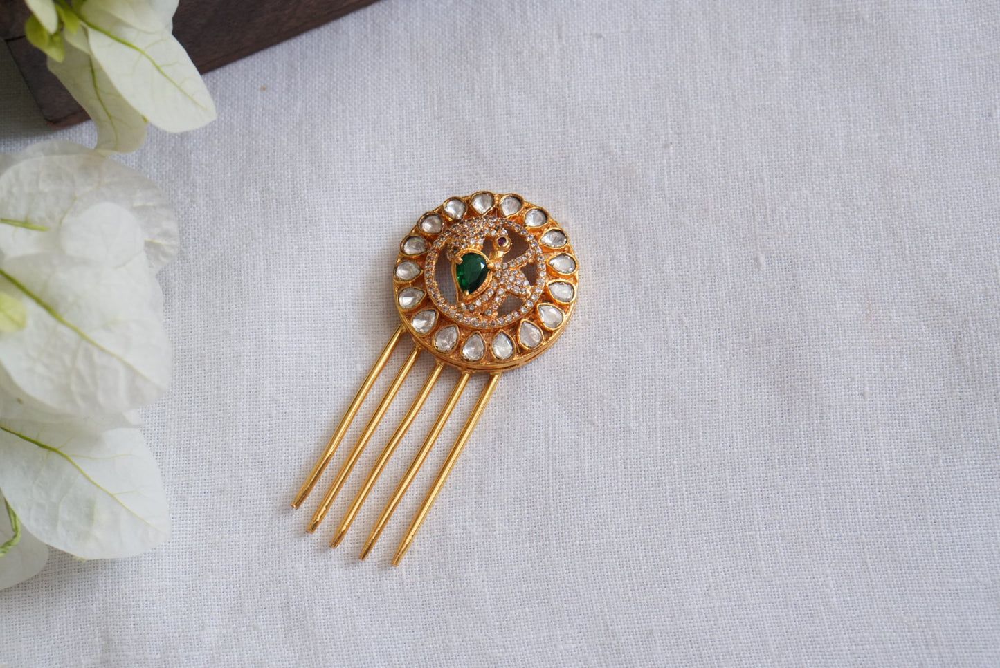 Mossainite Polki Hairpin (5-1688)(KA)