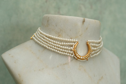 Kundan choker (4-7081)(R)(Preorder) - JEWELSTYLE