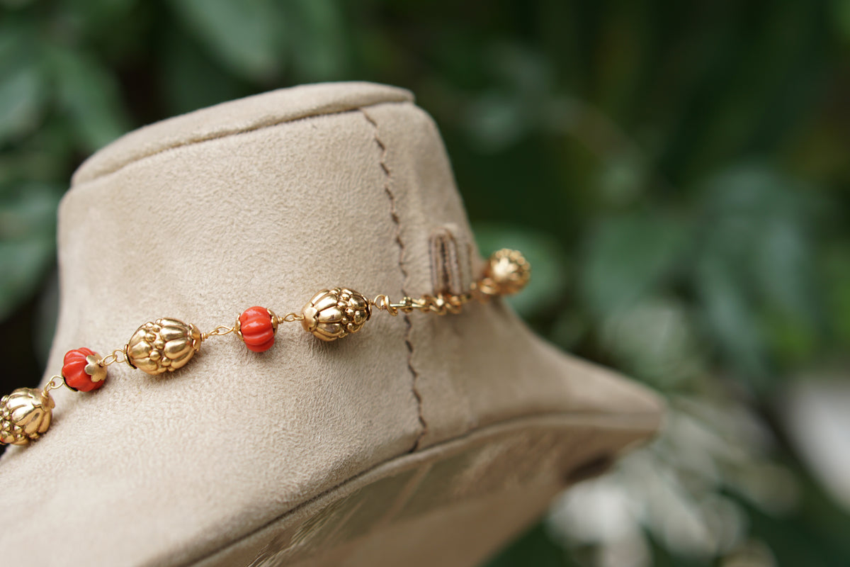 Coral Necklace Set (4-9577)(AK)