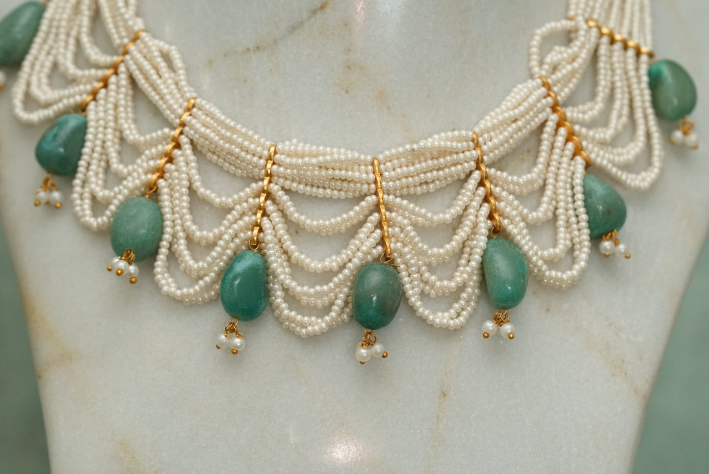 Beads necklace (4-7077)(N)