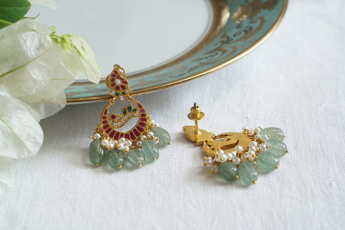 Ruby Kundan earring (1-5540)(A)