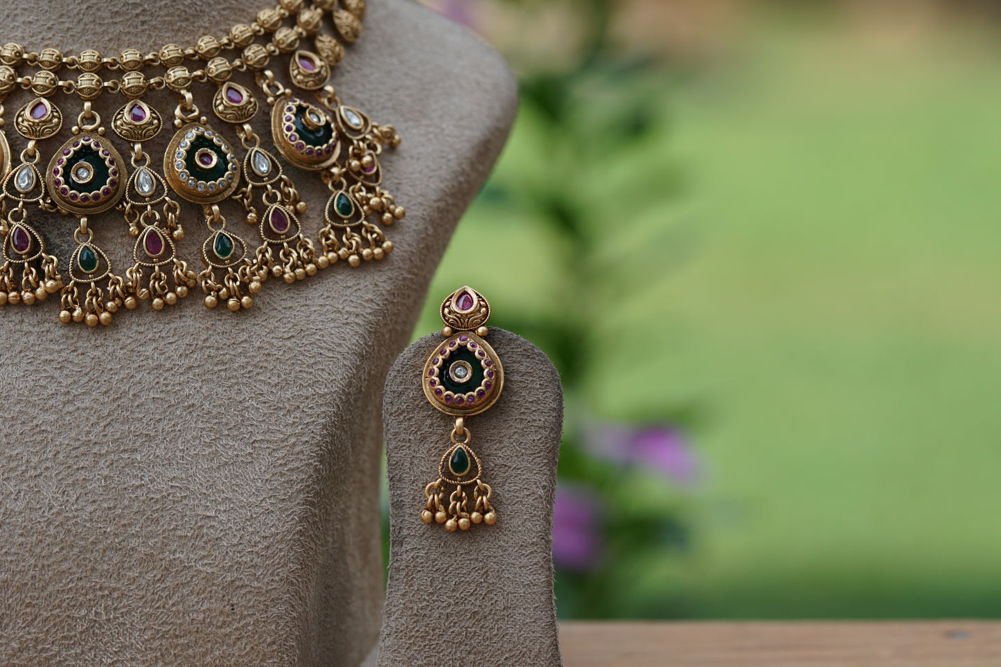 Antique Necklace set (4-8467)(EX)