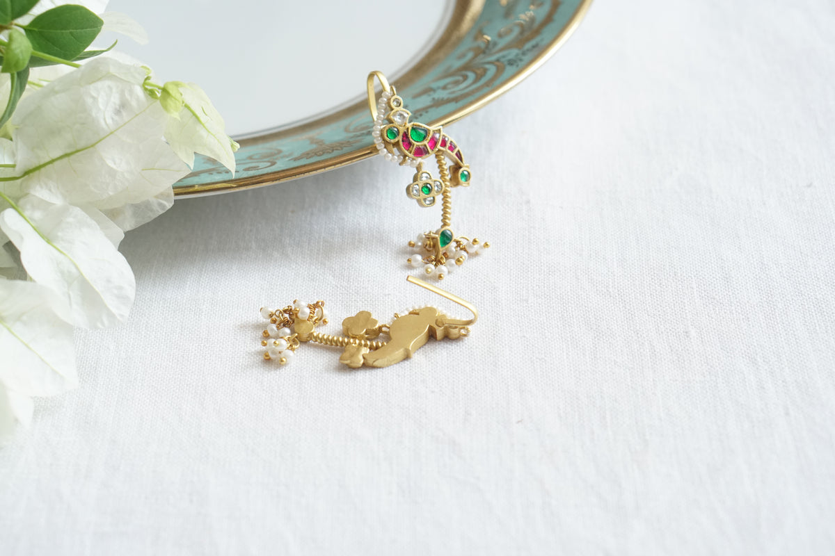Ruby & Green Kundan Bugadi (1-5552)(A)