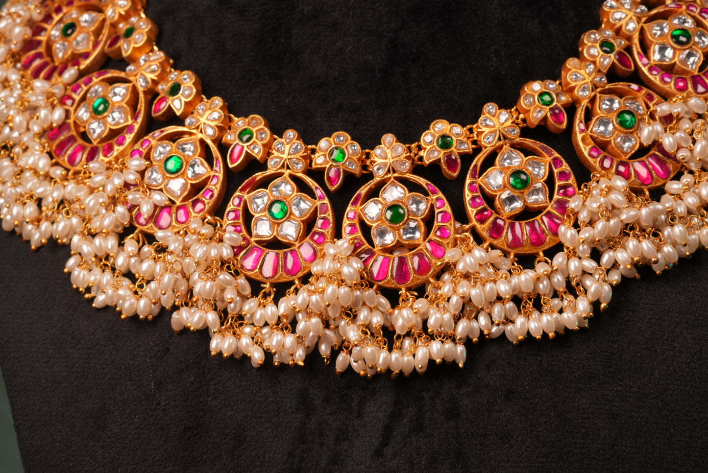 Antique Kundan Necklace (4-8979)(KA) (PREORDER) (Made IN 7-8 DAYS TIME) - JEWELSTYLE