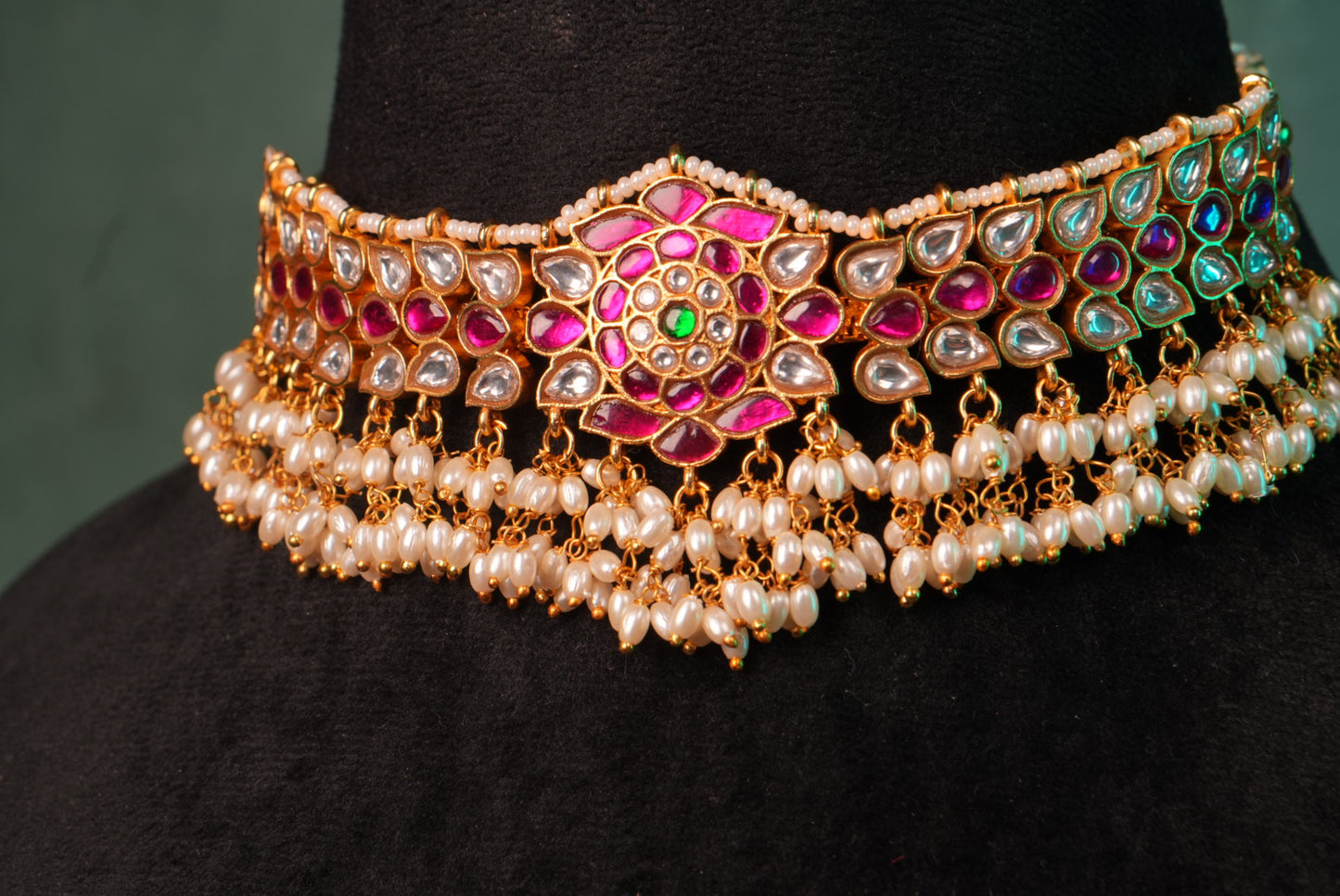 Kundan Choker (4-8975)(KA) (PREORDER)(Made IN 7-8 DAYS TIME) - JEWELSTYLE