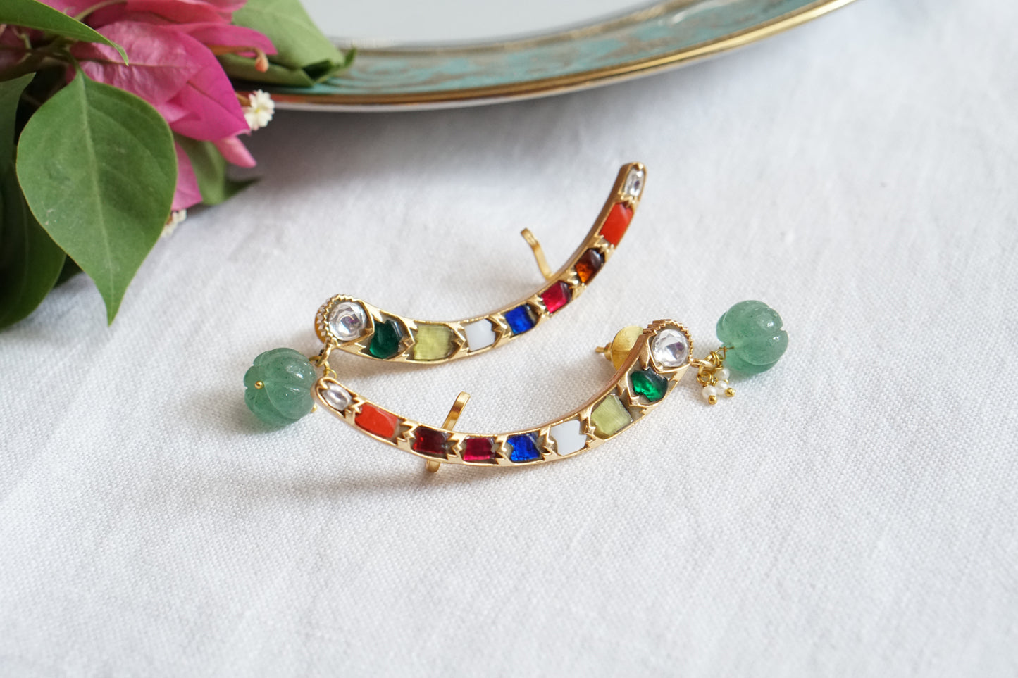 Kundan Earcuff (1-4627)(R) - JEWELSTYLE