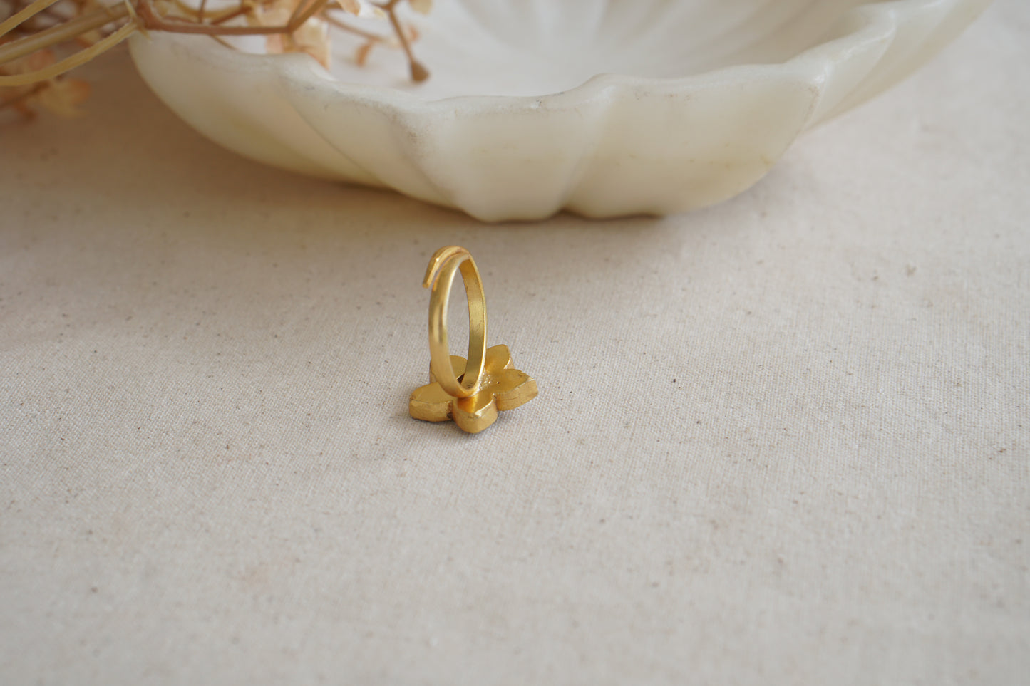 Kundan Ring (6-332)(R) - JEWELSTYLE