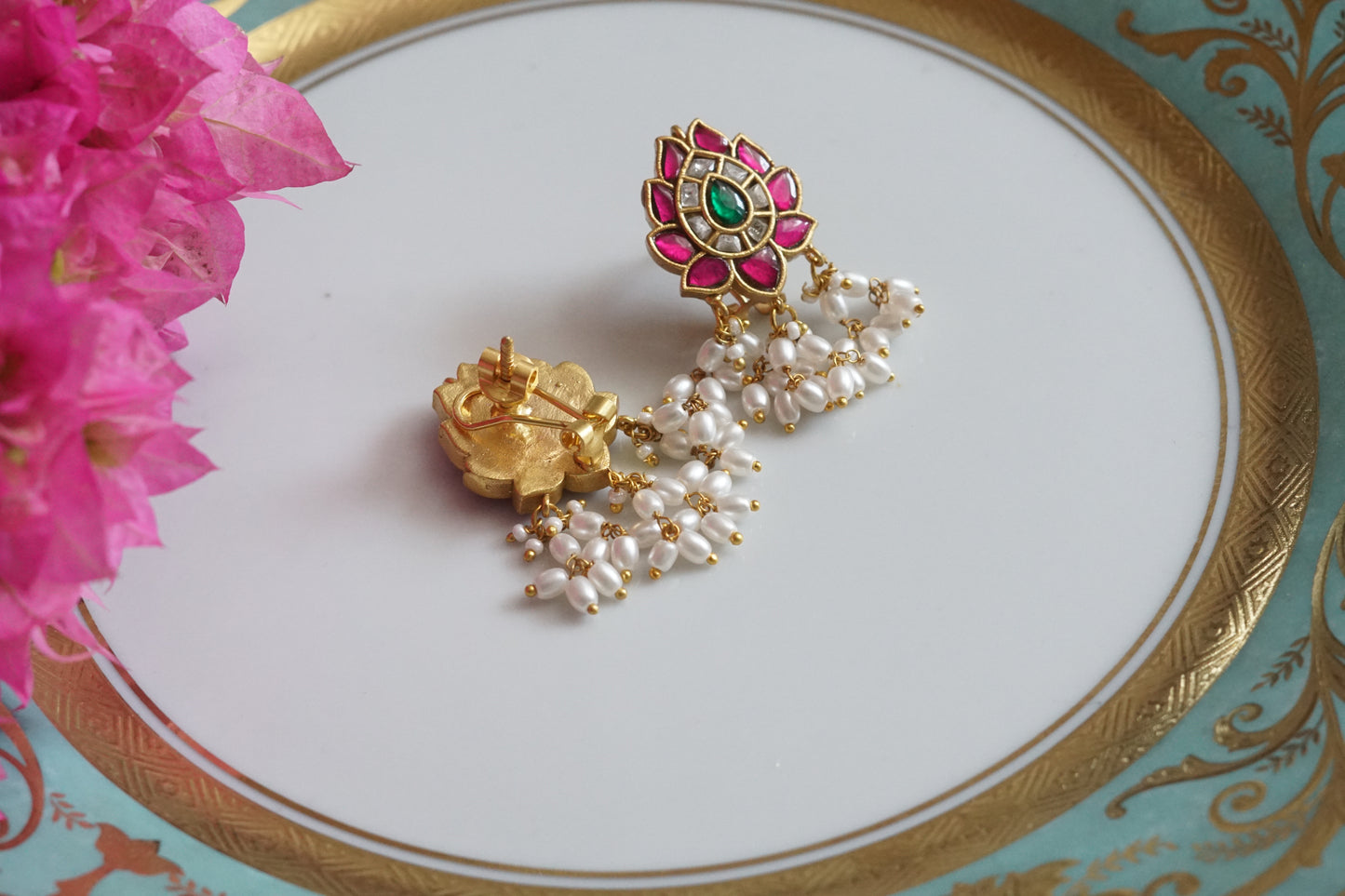 Kundan Studs (1-5079)(K) - JEWELSTYLE