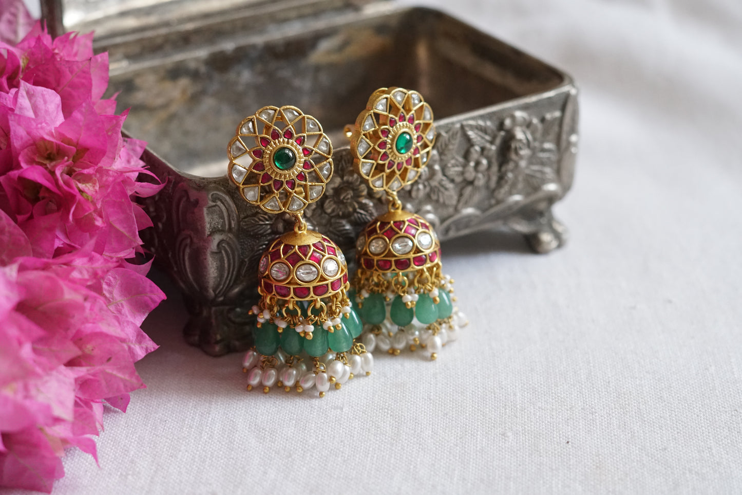 Kundan jhumki (1-5080)(K) - JEWELSTYLE