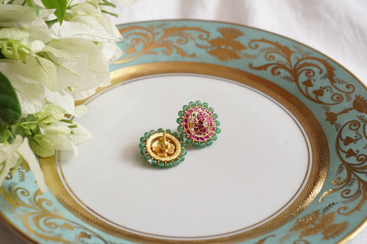 Kundan Studs (1-4252)(K) - JEWELSTYLE